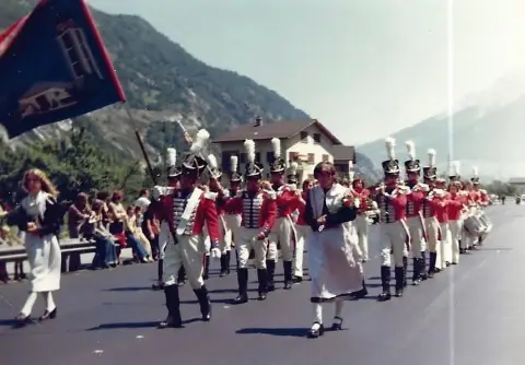 Oberwalliser Tambouren- und Pfeiferfest in Eyholz 1976, Foto 2