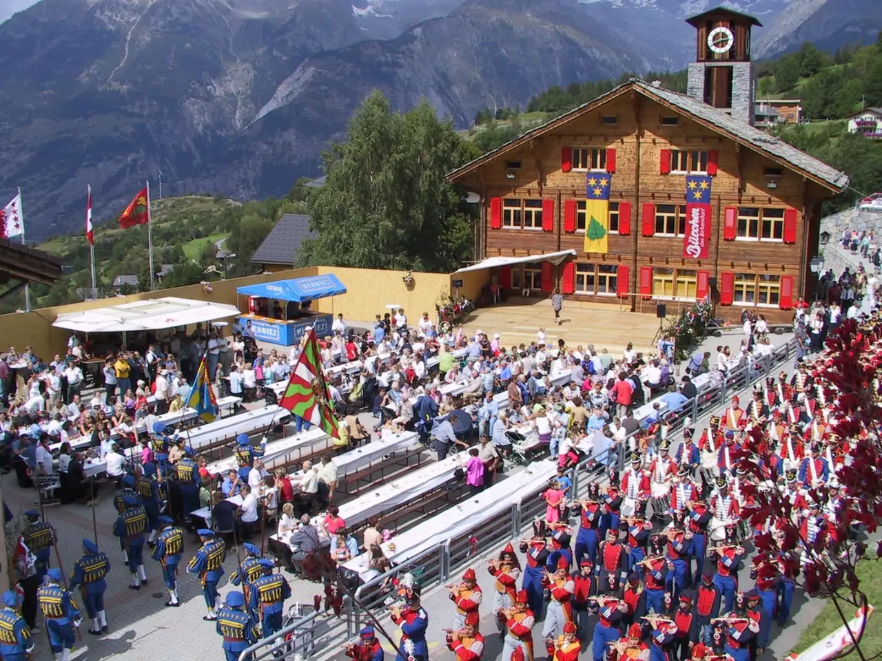 Bezirksfest in Bürchen