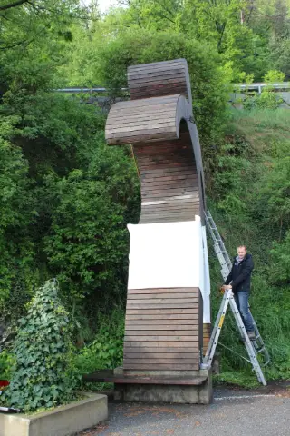 Oberwalliser Tambouren- und Pfeiferfest in Bürchen 2015, Aufbauarbeiten, Foto 2