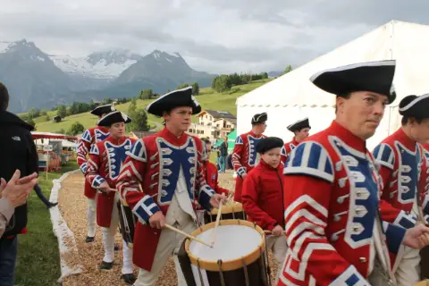 Oberwalliser Tambouren- und Pfeiferfest in Bürchen 2015, Freitag, Konzerte, Foto 10