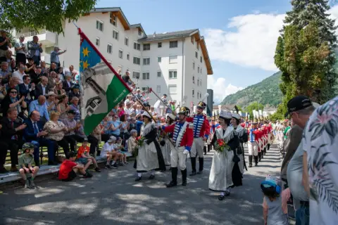 Oberwalliser Tambouren- und Pfeiferfest in Naters 2023, Foto 22